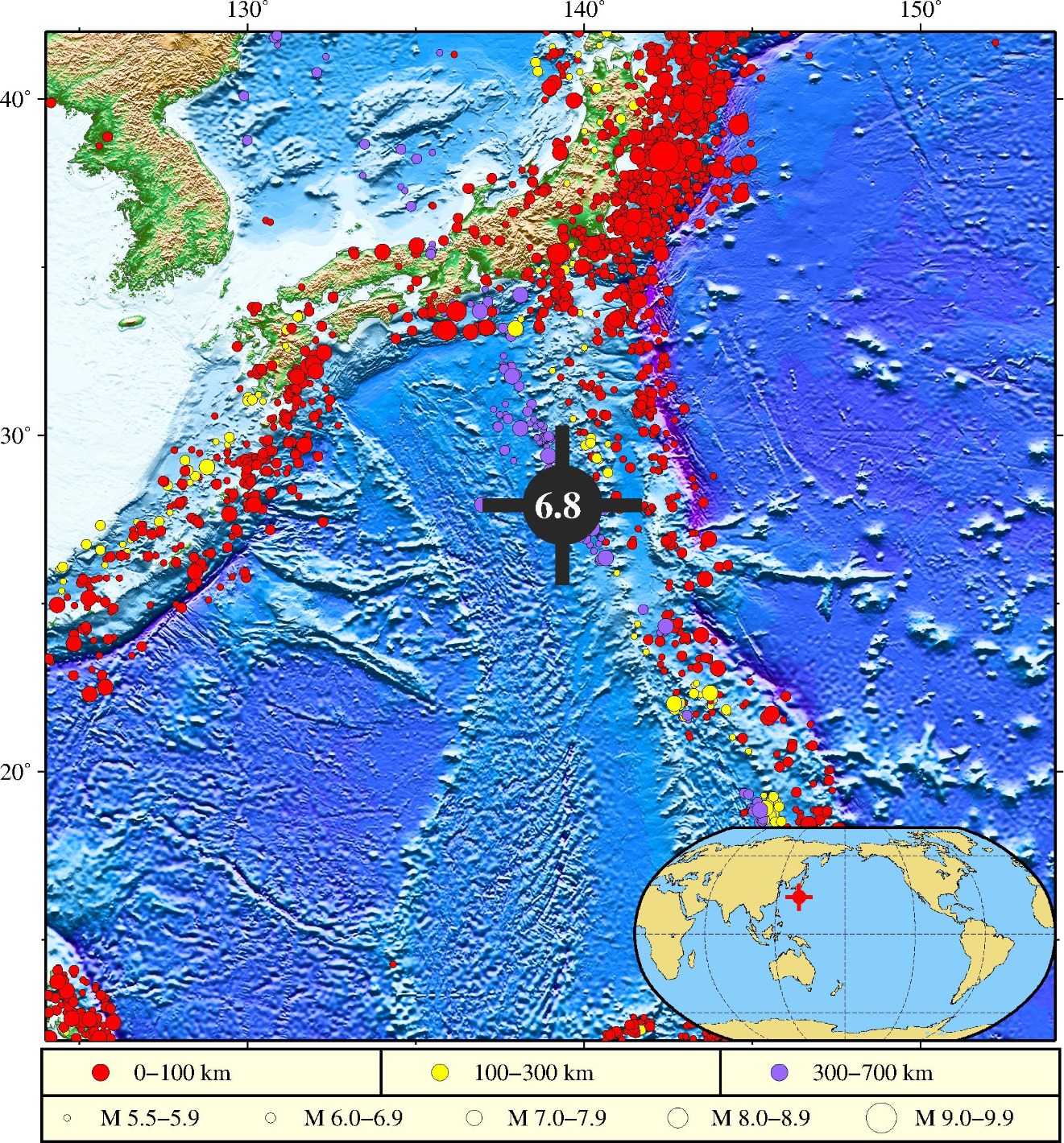 日本小笠原群岛地区海域发生6.8级地震，自然资源部海啸预警中心：不会引发海啸